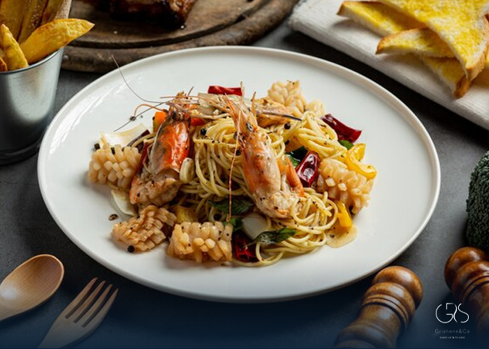 Crab protein-packed pastas