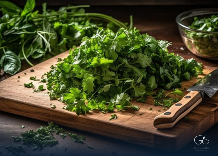 Parsley and Cilantro Stems