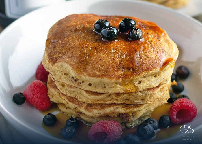 Whole Grain Pancakes:High-Fiber Breakfasts