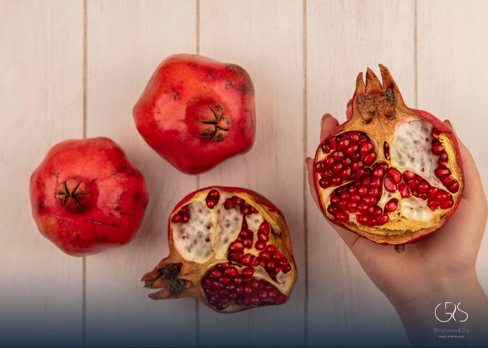 Pomegranates is a High fiber foods