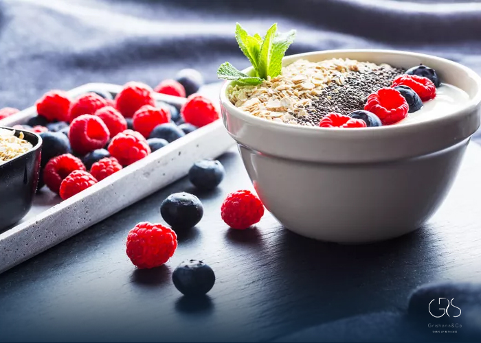 Greek Yogurt With Berries and Chia Seeds