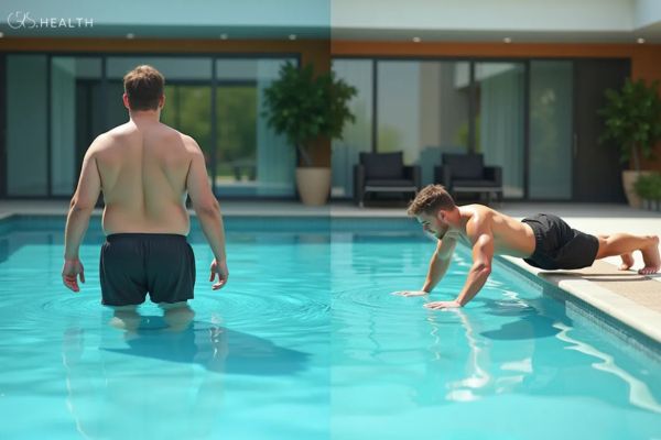 Plank on the Pool Edge